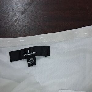 Lulu's Classic White Crop Top